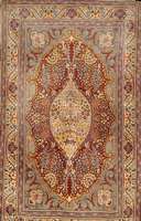 Yazd Alt, Persien, ca. 50 Jahre, Wolle auf Baumwolle, ca. 224 x 139 cm, Schätzwert: 1300.- EURO, EHZ: 2 an einer ecke fehlen Frans en.
