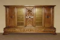 Vielzweck bzw. BÜcherschrank, deutsch, 60er Jahre, nach toskanischem Vorbild von 1560/70, schwere AusfÜhrung, Korpus Weichholz/Hartholz, ...