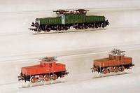 Rangierlok, MÄrklin, 1963, Spur HO, Nr. 3001 , rot, l. bespielt, jedoch sehr guter Zustand, mit orig. Anleitung, intakt (li. unten)