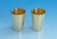 Goldbecher GG 750/000, Gew. ca. 145.8 g, H ca. 7.5 cm