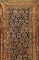 Malayer, Persien, um 1900, Wolle auf Wolle, ca. 460 x 110 cm, Schätzwert: 1800.- EURO, EHZ: 4, Antik, Selten. Dunkelblauer Grund.