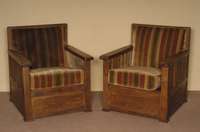 Sessel, deutsch/wohl MÜnchen, um 1800, Eiche massiv, RÜckenlehne mit verschiedenen FÜllungen aus dem Vollholz, sehr geeignet fÜr alte ...