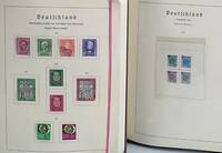 Briefmarkenalbum: Besatzungszone, franz. Zone, Rotes Kreuz mit allen Blocks, Baden kpl., Sondermarken kpl., Sowj. Zone mit z.T. guten Einzelwerten ...