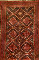 Belutsch, Persien, ca. 40 Jahre, Wolle auf Wolle, ca. 173 x 93 cm, SchÄtzwert: 450.- EURO, EHZ: 4. SchÖne Musterung.