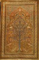 Teheran Antik, Zentralpersien, Naturfarben, um 1890/1900, feine Hochwertige Korkwolle gek n?pft auf Baumwolle, ca. 215 x 142 cm, sehr fe ine ...