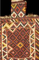 Salztasche Chamseh Antik, Persien, um 1910, Wolle auf Wolle, ca. 70 x 60 cm, Schätzwert: 950.- EURO, EHZ: 3. Selten und Sammelwürdig.
