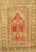 Megri, Anatolien, um 1880, Wolle auf Wolle, ca. 168 x 127 cm, Schätzwert: 1900.- EURO, EHZ: 4-5. Reine Pflanzenfarben. Antik, selten.