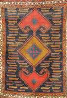 Hamadan, Persien, um 1920, Wolle auf Baumwolle, ca. 173 x 130 cm, SchÄtzwert: 850.- EURO, EHZ: 4, außergewÖhnliches Muster.