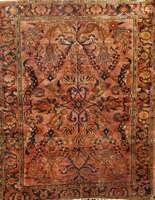 Lilian Antik, (US Re-Import) Westpersien, um 1900/10, glanzreiche Wolle auf Baumwolle, c a. 190 x 153 cm, Ehz: 3-4. Farblich wie Muster lich ein ...
