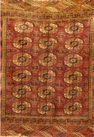 Tekke Herdteppich, Turkmenistan, um 1900, Wolle auf Wolle, ca. 108 x 100 cm, SchÄtzwert: 2200.- EURO, EHZ: 4, sehr selten und SammelwÜr dig.
