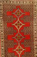 Senneh alt, Persien, ca. 50 Jahre, Wolle auf Baumwolle, ca. 407 x 94 cm, SchÄtzwert: 1900.- EURO, EHZ: 3, sehr gute robuste KnÜpfqu alitÄt. ...