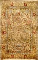 Hereke Seide alt, TÜrkei, um 1940, reine Naturseide, ca. 97 x 62 cm, SchÄtzwert: 2700.- EURO, EHZ: 2 (guter Zustand), schÖne glanzreic he Seide, ...