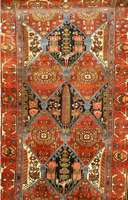 Bachtiar alt, Persien, um 1930, Wolle auf Baumwolle, ca. 214 x 125 cm, SchÄtzwert: 2200.- EURO, EHZ: 3, schÖne und außergewÖhnlic he ...