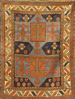 Fachralo Kazak Antik, Kaukasus, um 1900, Wolle auf Wolle, ca. 147 x 115 cm, SchÄtzwert: 7500.- EURO, EHZ: 3-4, reine Pflanzenfarben, s ehr selten, ...