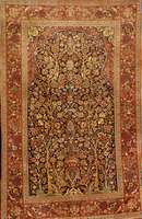 Keschan Kork alt, Zentralpersien, um 1910, feine hochwertige Korkwolle, ca. 195 x 128 cm, SchÄtzwert: 6900,- EURO, EHZ: 3, feine KnÜpfu ng. ...