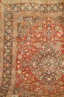 Keschan, Persien, ca. 60 Jahre, Wolle auf Baumwolle, ca. 419 x 316 cm, SchÄtzwert: 8500.- EURO, EHZ: 3, ein schÖnens Mittelmedail lon belegt den ...