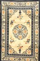 China, um 1950, Wolle auf Baumwolle, ca. 190 x 124 cm, SchÄtzwert: 850.- EURO, EHZ: 4, schÖne Farbkombination