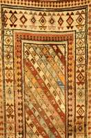 Gendje, um 1890, Wolle auf Wolle, ca. 352 x 95 cm, SchÄtzwert: 4200.- EURO, EHZ: 4-5. Anti k, selten und SammelwÜrdig.