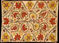 Seidenstickerei Buchara, Turkmenistan, ca. 60 Jahre, Leinen gef?ttert mit Seide, ca. 72 x 55 cm, Schätzwert: 800.- EURO, EHZ: 2, guter Z ustand, ...