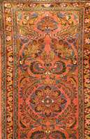 Lilian alt US-Re Import, Persien, um 1920, Wolle auf Baumwolle, ca. 195 x 92 cm, Schätzwert: 2800.- EURO, EHZ: 3-4, schöne farb gestalt.