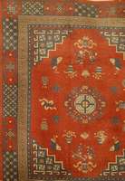 China Alt, China, um 1910, Wolle auf Baumwolle, ca. 300 x 253 cm, Schätzwert: 1600.- EURO, EHZ: 4-5, Typischer Chinese in ei nen sehr seltenen ...