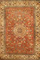 Esfahan fein, Persien, um 1940, Wolle auf Baumwolle, ca. 282 x 218 cm, SchÄtzwert: 2800.- EURO, EHZ: 4. Dekorativer Rotgrundiger Esfahan aus ...