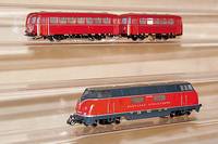 Diesellok, MÄrklin, Spur HO, 1957, Nr. 3021, intakt, guter Zustand, im orig. Karton, intakt , sammelw. (unten)