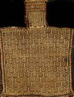Salztasche Shahedan, Persien, um 1900 antik, Wolle auf Wolle, ca. 50 x 53 cm, SchÄtzwert: 980.- EURO, EHZ: 4. Selten und Sam melwÜrdig.