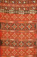 Kelim Gashgai, Persien, um 1930, Wolle auf Wolle, ca. 270 x 70 cm, SchÄtzwert: 980.- EURO . Seltenes Motiv.