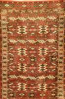 Yomuth, Turkmenistan, um 1930, Wolle auf Wolle, ca. 256 x 113 cm, SchÄtzwert: 2500.- EURO, EHZ: 2, sehr guter Erhaltungszustand, Se lten, ...