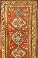 Seltener Sultanabad Antik, Persien Sarogh-gebiet, um 1900, Wolle auf Baumwolle, ca. 249 x 131 cm, Schätzwert: 2400.- EURO, EHZ: 4, Sammelwürdig, ...