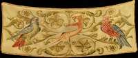 Dekorativer Antiker Wandbehang, wohl Nieder lande, reine Naturfarben, 19.Jahrhundert (um 1 850/1860), Wolle auf Wolle, ca. 190 x 74 cm (s ehr ...