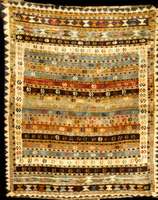 Gabbeh Turkbaft, Persien, ca. 70 Jahre, Wolle auf Wolle, ca. 120 x 100 cm, SchÄtzwert: 1400.- EURO, EHZ: 2-3, guter Erhaltungszustand , gereinigt, ...