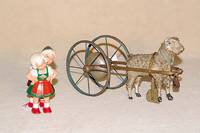 Lauffigur, SchildkrÖt, 50er Jahre, Toni und Vroni, Kunststoff bunt staffiert, H. 12 cm