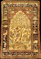 Esfahan Antik, Zentralpersien, um 1900, Wol le auf Baumwolle, ca. 198 x 135 cm, Schätzwert : 6800.- EURO, EHZ: 3-4, reine Pflanzenfarben, feine ...