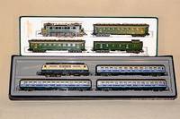 Schnellzug der Deutschen Reichsbahn, MÄrklin, 1978-80, Spur HO, Nr. 2850, im orig. Karton, l. bespielt, Karton min. besch., lt. Einl. intakt (oben)