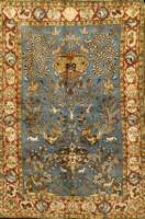 Ghom fein alt, Persien, um 1940, Korkwolle mit Seide, ca. 200 x 140 cm, Schätzwert: 3400.- EURO, EHZ: 2 (altersbedingt sehr guter Zustand), feine ...