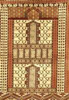 Engsi Muster, sehr fein, Pakistan, ca. 50 Jahre, Wolle auf Wolle, ca. 186 x 125 cm, Schätzwert: 1500.- EURO, EHZ: 2, bemerkenswert e feine ...