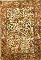 Täbriz (mit 70% Seide), Persien, ca. 30 Jahre, Seide mit Wolle, ca. 196 x 139 cm, Schätzwert: 4400.- EURO, EHZ: 2, sehr guter Er haltungszustand, ...