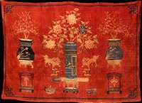 Pao Tou Antik, China, um 1900, Wolle auf Baumwolle, ca. 233 x 166 cm, SchÄtzwert: 10000.- EURO, EHZ: 2 (altersbedingt in einen s ehr guten ...