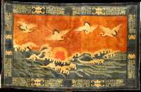 Pou Tou Antik, China, um 1900, Wolle auf Baumwolle, ca. 247 x 155 cm, SchÄtzwert: 11400.- EURO, EHZ: 2 (altersbedingt sehr guter ...