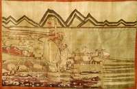 Sinkiang alt, Ost Turkestan, um 1920, Wolle auf Baumwolle, ca. 273 x 180 cm, SchÄtzwert: 7500.- EURO, EHZ: 2-3 (altersbedingt in einen guten ...