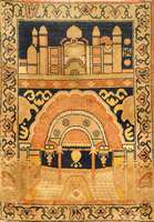Gebets Sinkiang, Ost Turkestan, um 1910, Wolle auf Baumwolle, ca. 108 x 76 cm, SchÄtzwert: 2800.- EURO, EHZ: 3, guter Zustand , selten und ...