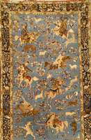 Ghom Kork, Persien, um 1940, Korkwolle mit und auf Seide, ca. 226 x 140 cm, Schätzwert: 5900.- EURO, EHZ: 2 (altersbedingt in einen se hr guten ...