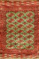 Buchara Seide, Turkmenistan, um 1920, reine Naturseide, ca. 160 x 132 cm, Schätzwert: 4800.- EURO, EHZ: 2 (altersbedingt in einen au sgezeichneten ...