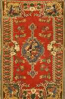 Senneh Kelim alt, Persien, ca. 50 Jahre, Wolle auf Baumwolle, ca. 196 x 135 cm, SchÄtzwert: 2100.- EURO, EHZ: 2 (Altersbedingt in einen sehr ...