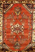Armanibaft alt, Persien, ca. 50 Jahre, Wolle auf Baumwolle, ca. 247 x 174 cm, Schätzwert: 1900.- EURO, EHZ: 3, sehr seltenes Format, altersbedingt ...