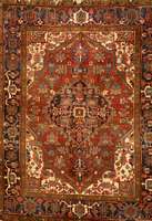 Heriz alt, Persien, ca. 50 Jahre, Wolle auf Baumwolle, ca. 195 x 144 cm, SchÄtzwert: 1750, - EURO, EHZ: 3. Gute feste und robuste KnÜpfqu alitÄt, ...