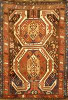 Lenkoran Antik, Kaukasus, um 1900, Wolle auf Wolle, ca. 216 x 150 cm, Schätzwert: 3400.- EURO, EHZ: 3-4, selten und Sammelwürdig . Schöner ...