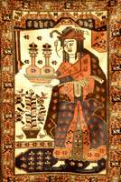 Zakini alt, Afghanistan, ca. 50 Jahre, Wolle auf Baumwolle, ca. 142 x 95 cm, Schätzwert: 950,- EURO, EHZ: 3, schönes Bildmo tiv.